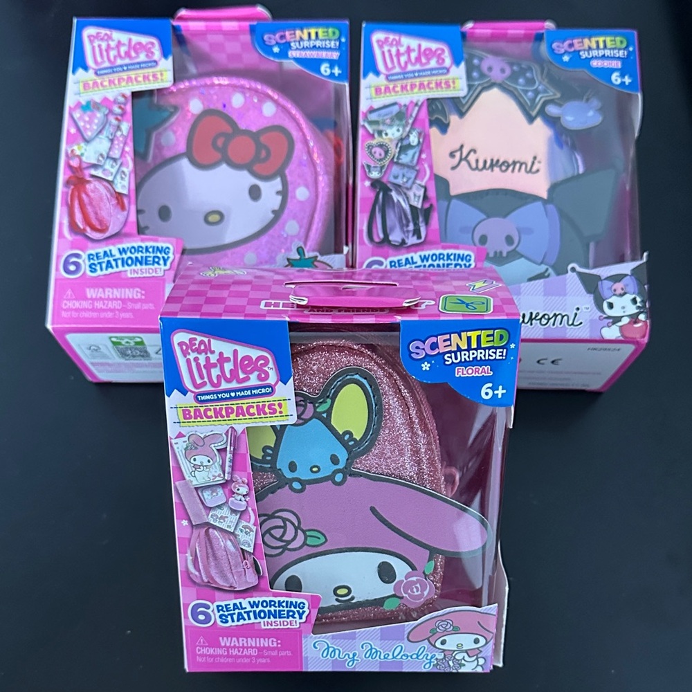 real Littles Scented Surprise Backpack Set of 3! Toy size